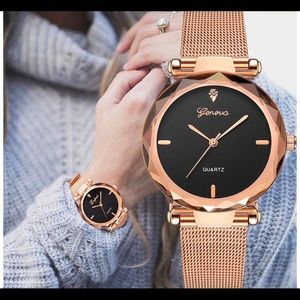 SOLD - White Women’s Waterproof Mesh Band Watch